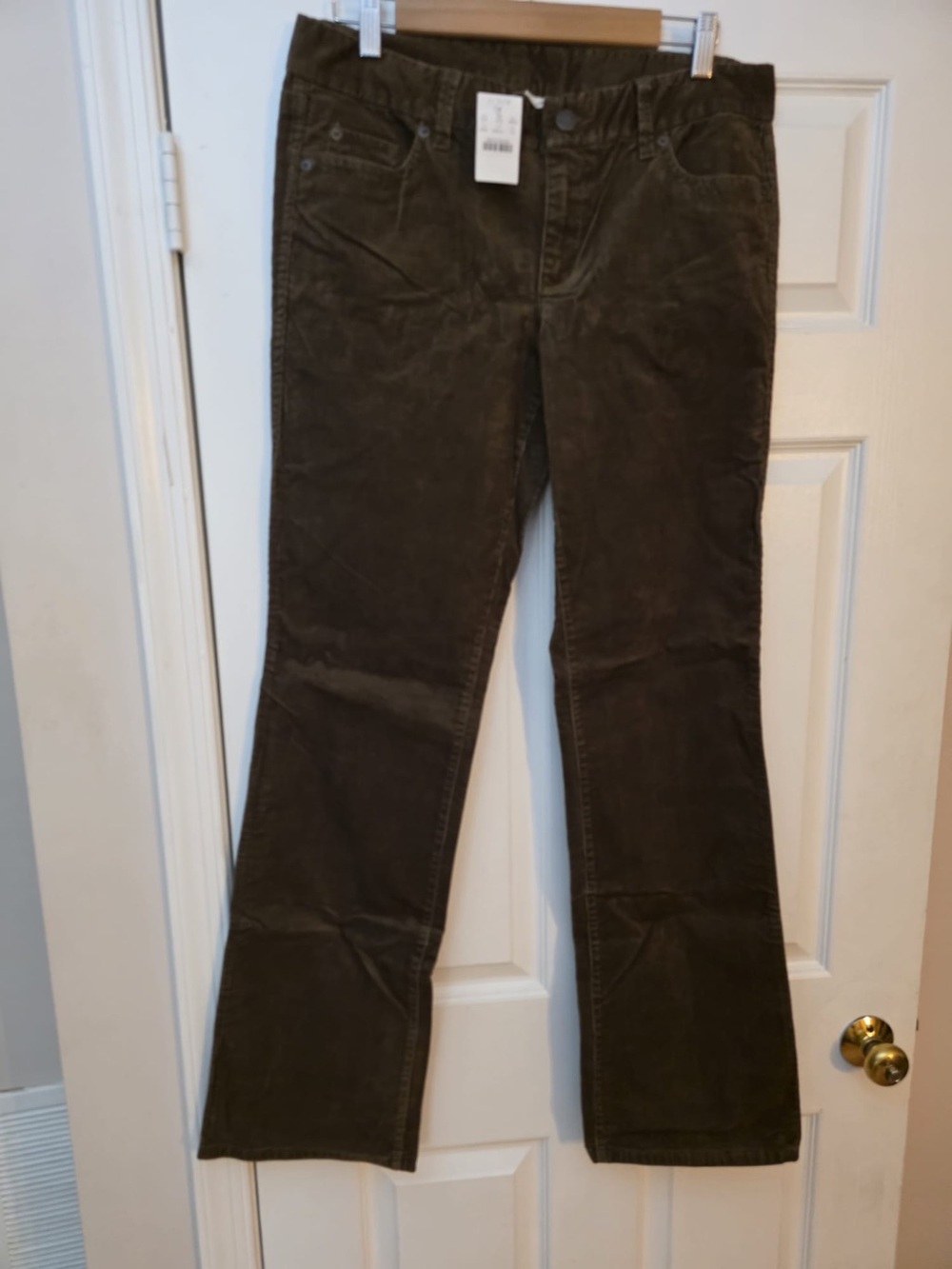 Women’s J. Crew Brown Vintage Corduroy Bootcut Pants. Sz Tall 10. NWT
